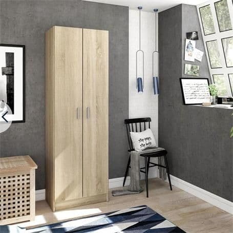 Multi Purpose Oak Wide Storage Cupboard - Wood Velvet