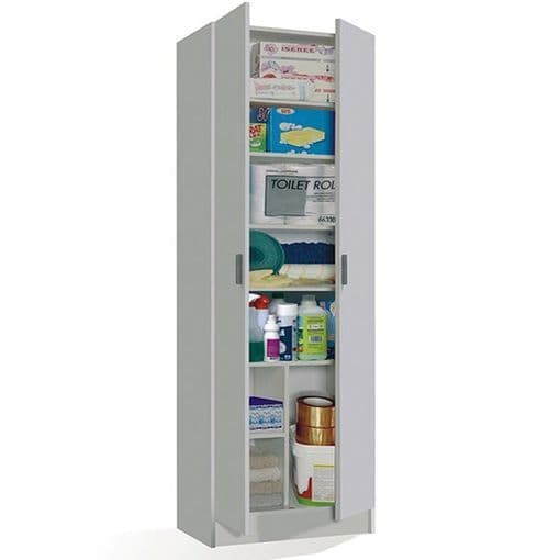 Multi Purpose White Wide Storage Cupboard - Wood Velvet