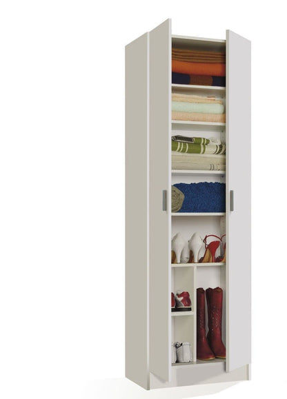 Multi Purpose White Wide Storage Cupboard - Wood Velvet