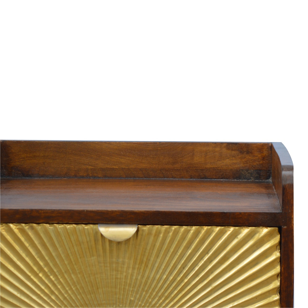 Manila Gold One Drawer Bedside - Wood Velvet