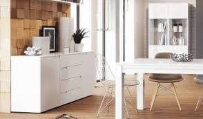 Santino White High Gloss Wide Sideboard S8 - Wood Velvet