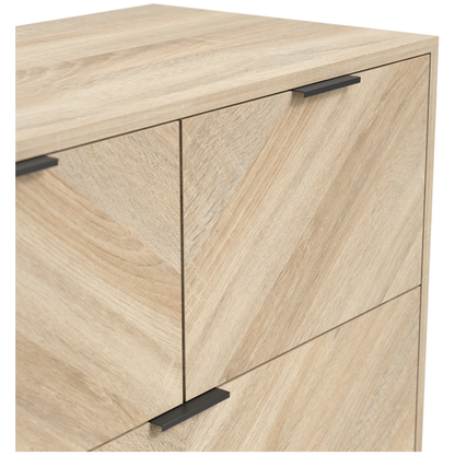 Stockholm Chevron 4 Drawer Chest - Wood Velvet