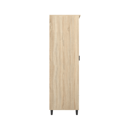 Stockholm Chevron 1 Door Wardrobe - Wood Velvet