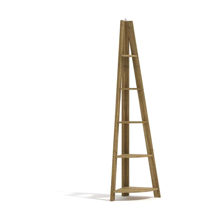 Tiva Ladder Corner Shelving | Wood Velvet