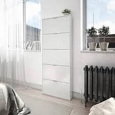 Zappa Shoe Cabinet White Gloss - Wood Velvet