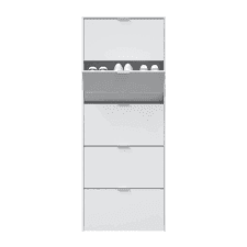 Zappa Shoe Cabinet White Gloss - Wood Velvet