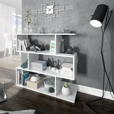 Zing Short White Gloss Bookcase - Wood Velvet