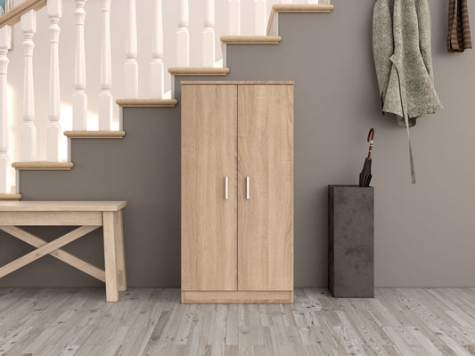 Zuldy Oak Effect Shoe Cabinet - Wood Velvet